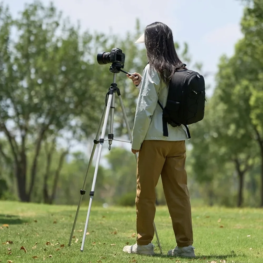 Versatile Silver Camera Tripod